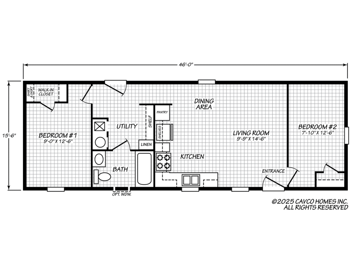 Cavco Urban Manufactured Home 250FW16462U
