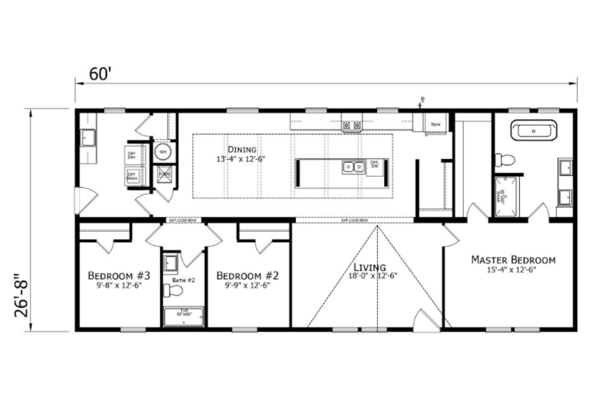 Champion Rosedale Manufactured Home CHHZ-2860H32STR