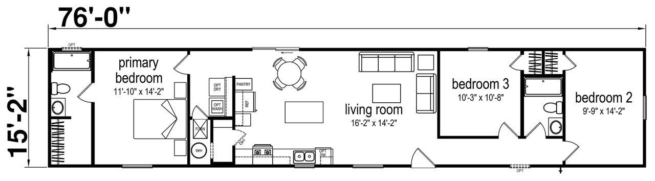 Champion Homes Belmont Manufactured Home CHPR-1676H32P06