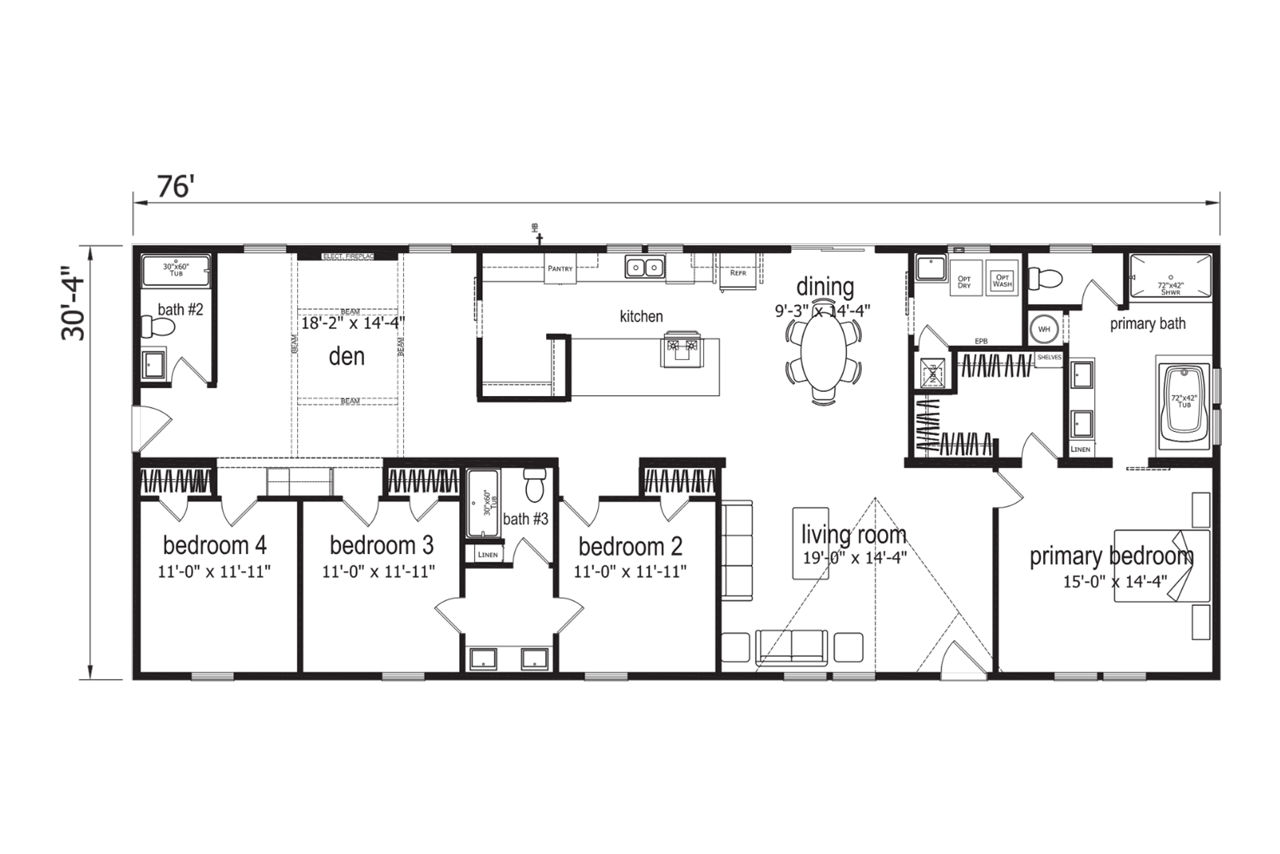 Champion Homes St. Croix Manufactured Home CHHZ- 3276H43STCR