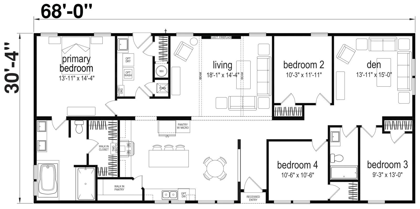Champion Homes Casa Grande Manufactured Home CHHZ- 3268H42A1ES